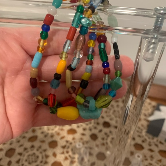 Bracelet colorful beaded set of three - Picture 4 of 4